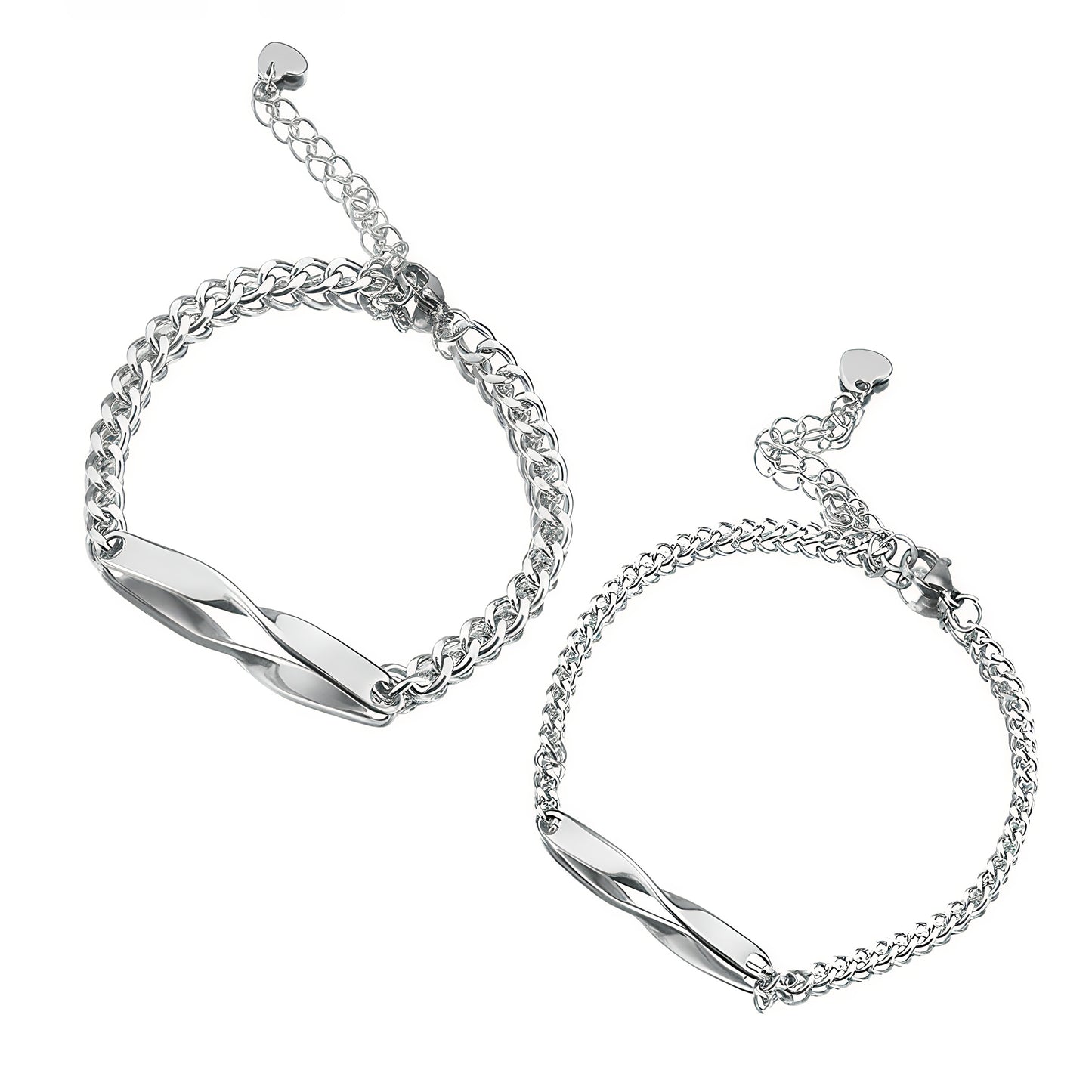 2 Couple bracelets with engraving